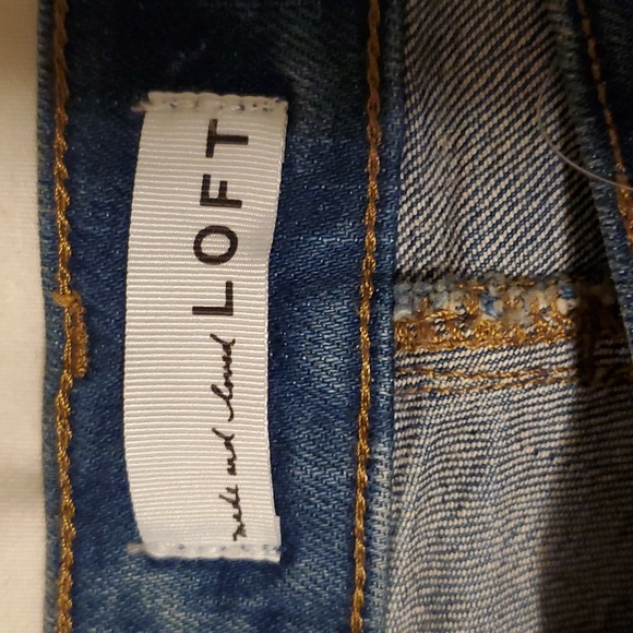 LOFT Mid Rise Boot Jeans in Vintage Dark Wash Size 28 - Picture 10 of 13